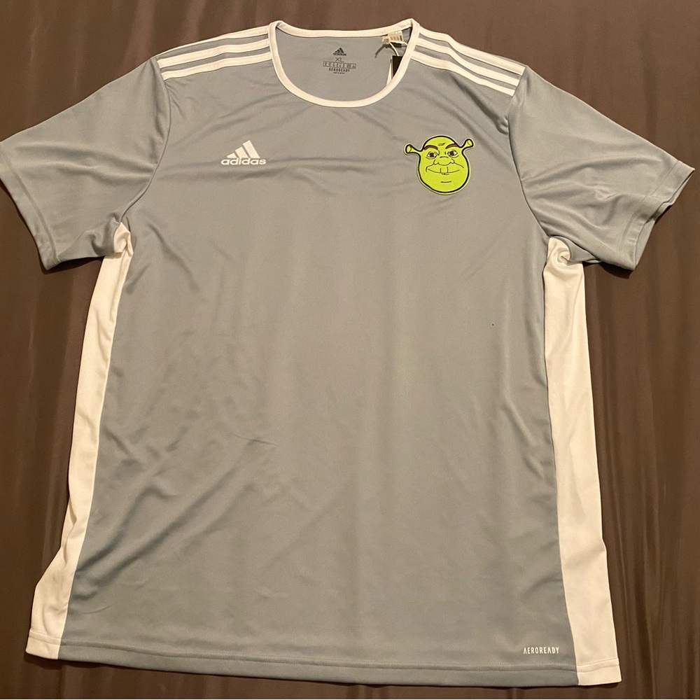 Adidas Y2K Shrek Universal Studios Soccer Jersey World Cup Fun!